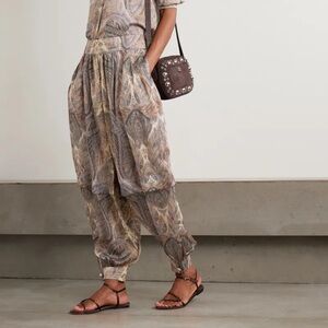 NWT New Zimmerman Hypnotic Silk Harem Pants Size 2